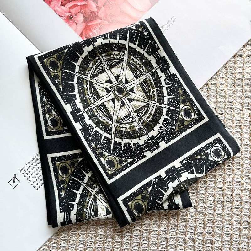 FONYVE Silk Head Scarf for Hair Fashion Headwrap for Women Lightweight Neck Tie - Image 1